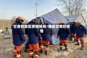 甘肃各地区疫情视频/播放甘肃的疫情