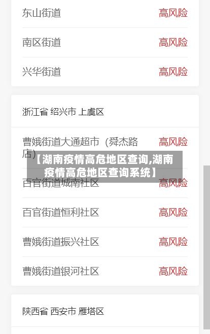 【湖南疫情高危地区查询,湖南疫情高危地区查询系统】-第2张图片