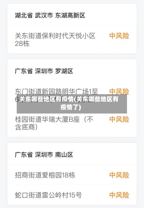 关东哪些地区有疫情(关东哪些地区有疫情了)-第1张图片