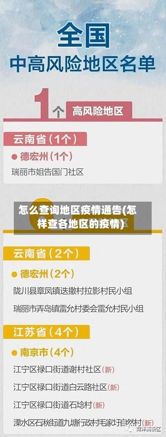 怎么查询地区疫情通告(怎样查各地区的疫情)-第1张图片