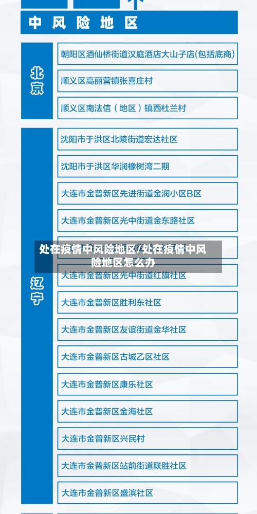 处在疫情中风险地区/处在疫情中风险地区怎么办-第2张图片